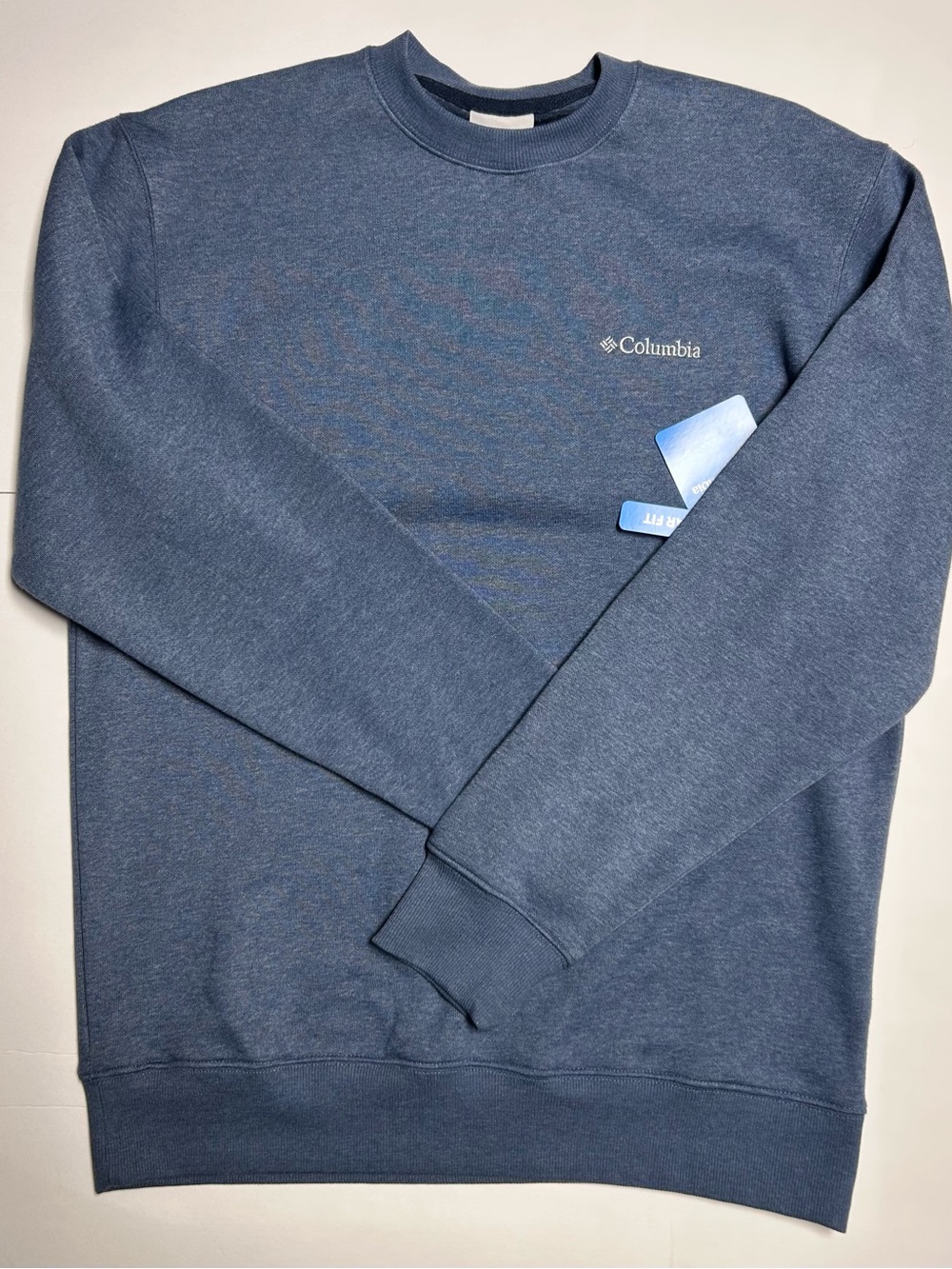 Columbia Men's Hart Mountain II Crewneck Fleece Sweatshirt Slate Blue Gray Small